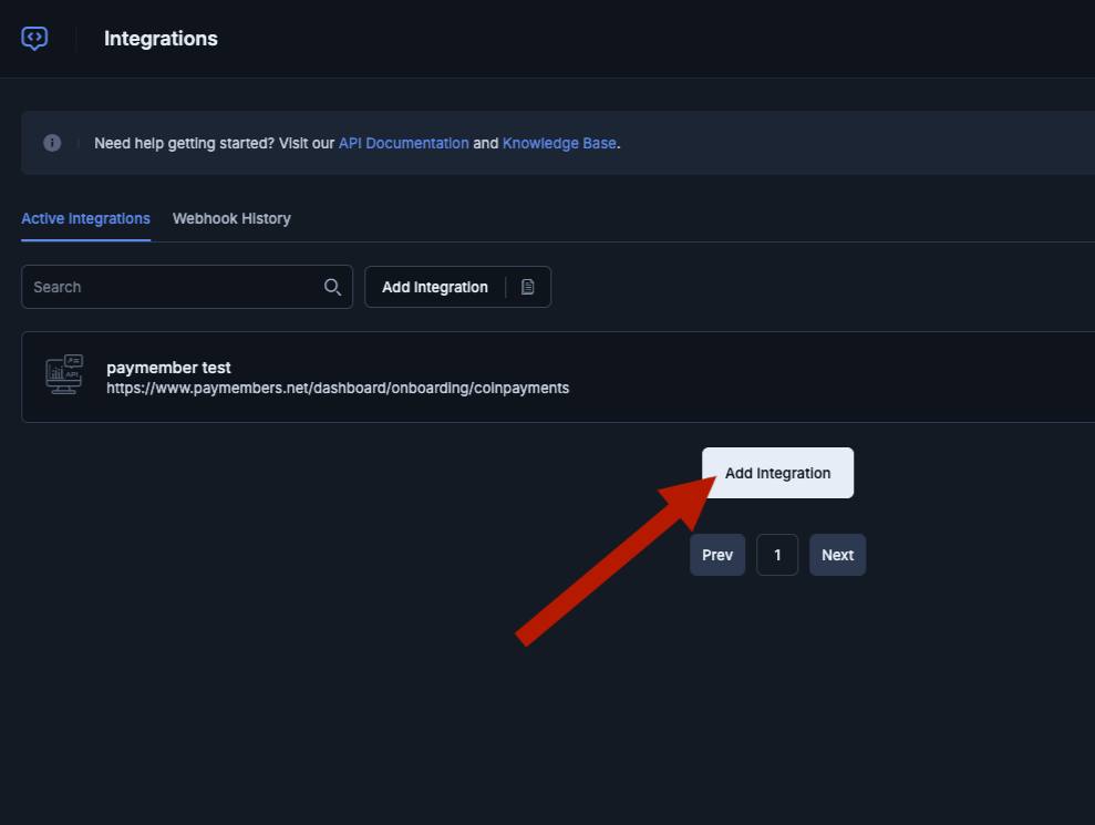 Add Integration