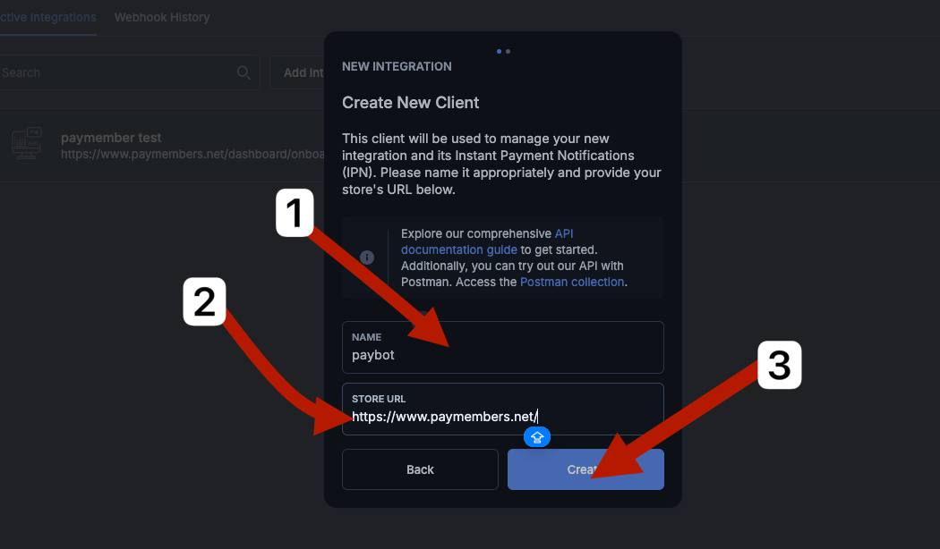 Create New Client